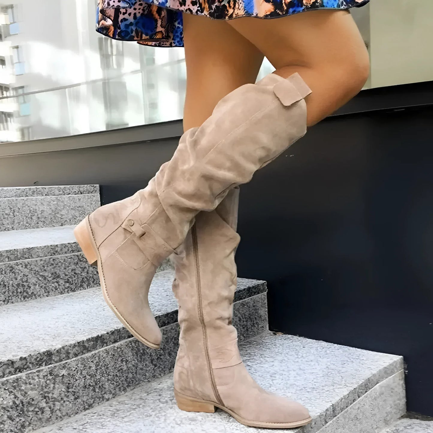 Jovita | Soft Suede Knee-High Boots