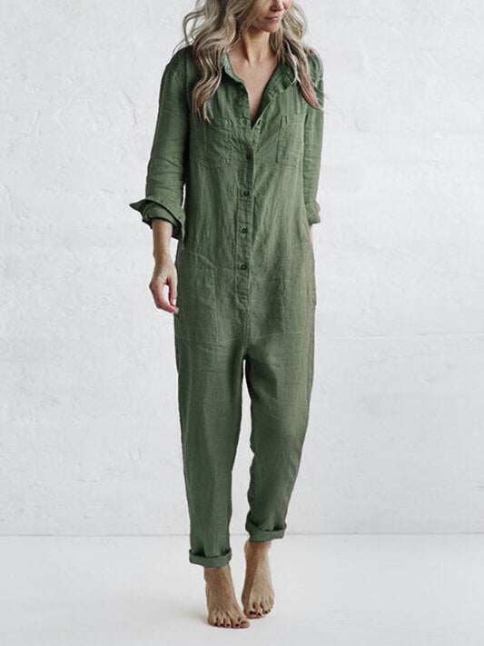 Ivy | Effortless Long-sleeve Jumpsuit