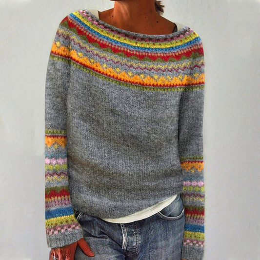 Adriana | Retro Nordic Warmth Sweater