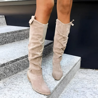 Jovita | Soft Suede Knee-High Boots