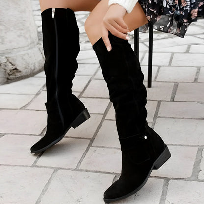 Jovita | Soft Suede Knee-High Boots