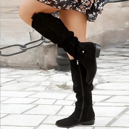 Jovita | Soft Suede Knee-High Boots