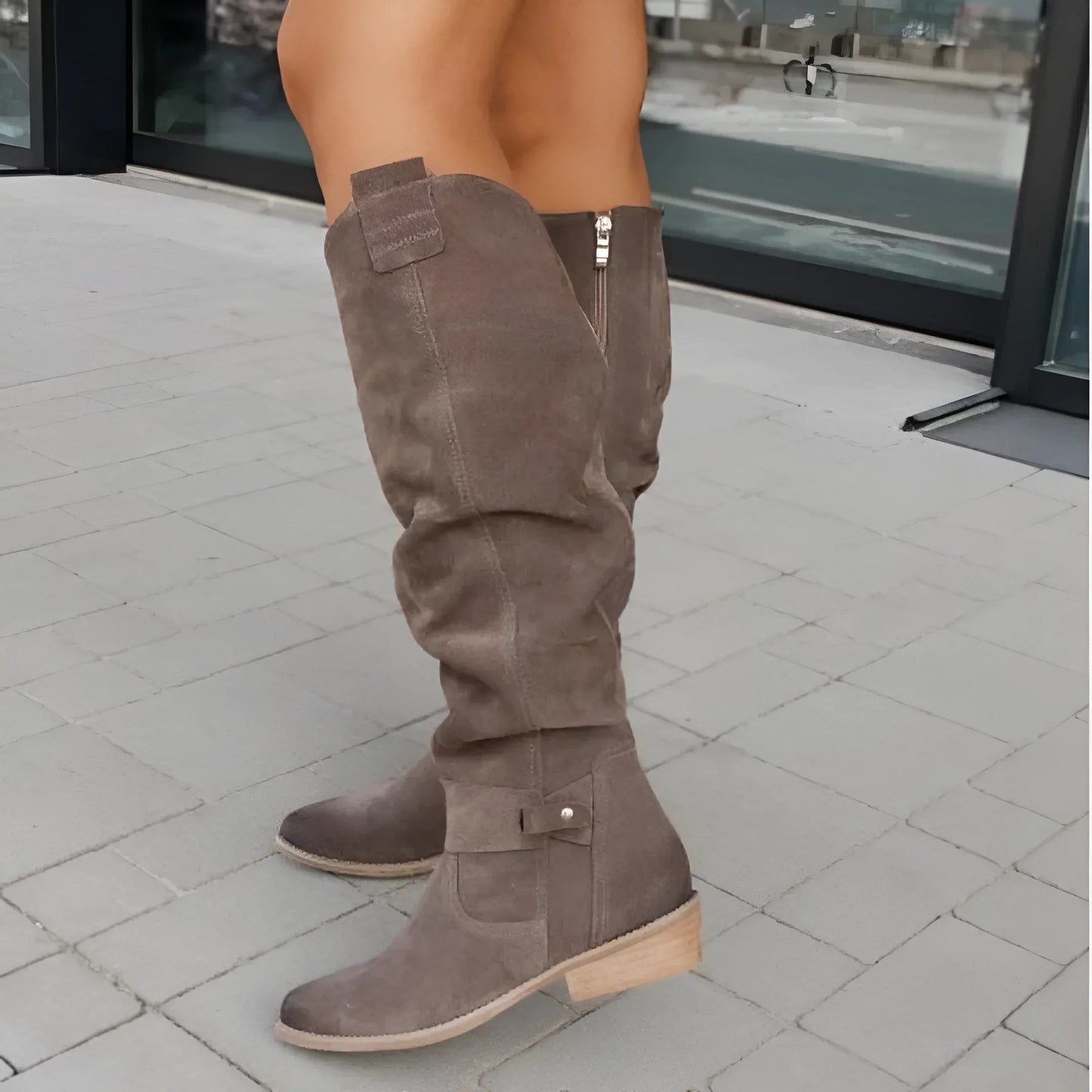 Jovita | Soft Suede Knee-High Boots