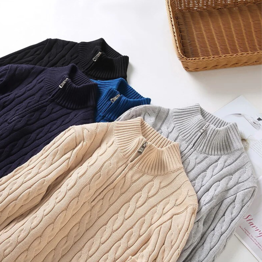 Thomas | Elegant Cable Knit Jumper