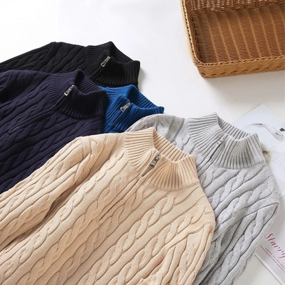 Thomas | Elegant Cable Knit Jumper