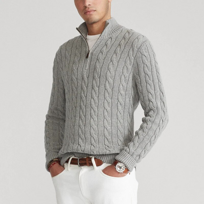 Thomas | Elegant Cable Knit Jumper