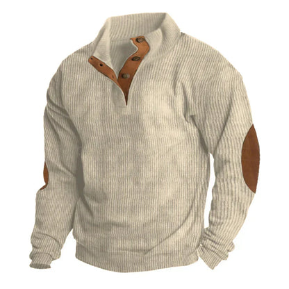 Arthur | Timeless Ribbed Button Jumper