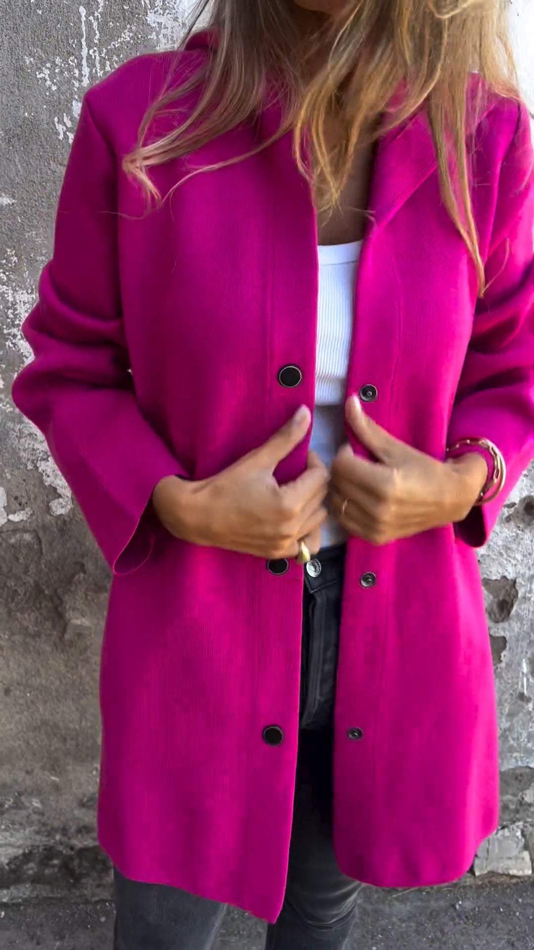 Florence | Cozy Buttoned Coat